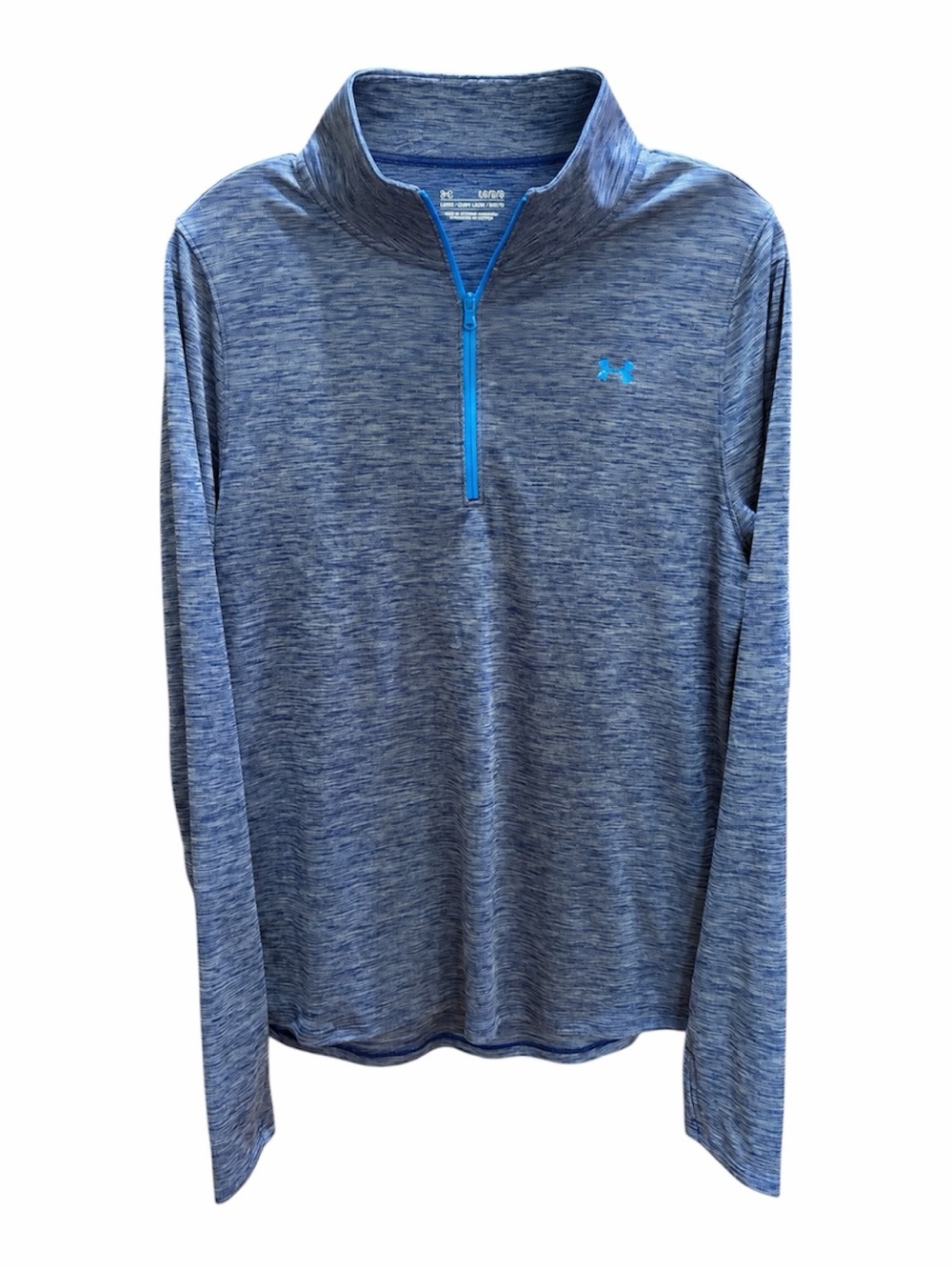 Under Armour | Purple and Blue Heather 1/4 Zip Pullover Heat Gear